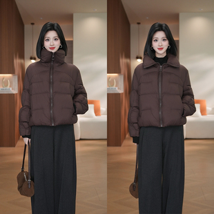 90鹅绒女立领百搭保暖外套YS 泡芙羽绒服短款 19030 小爽Finn