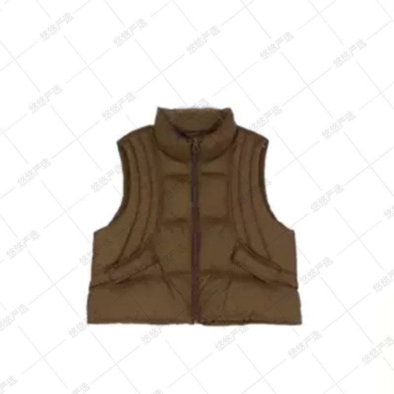 【线下柜柜订单 】羽绒服马甲女款宽松欧版立领保暖外套YS-1868