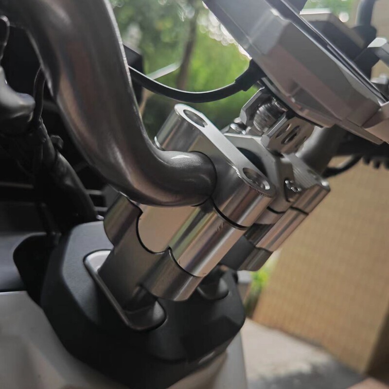 适用于三阳哈士奇ADV150改装手把加高码分体把手压块