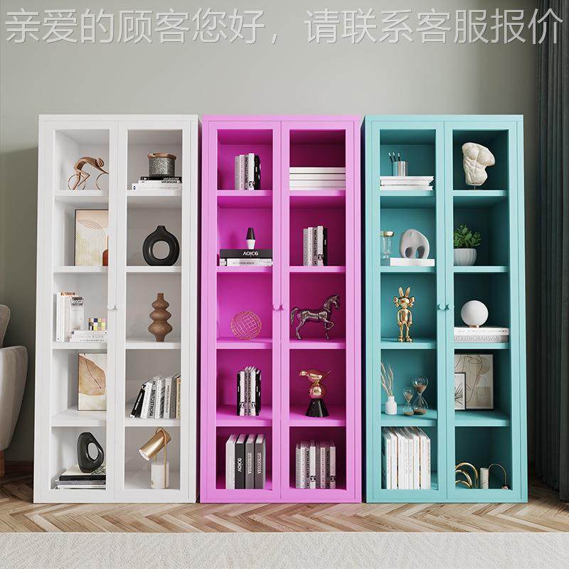 北欧铁艺书柜玻璃门客置厅物柜AL-LDSG0简约柜用收纳展示柜储物柜,商业/办公家具,办公储物柜,淘宝优惠券,粉丝福利购,淘宝优惠卷