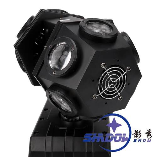 ED12颗双摇头光束灯激光酒旋转蹦迪灯头吧KTV迷你双臂包房婚庆舞