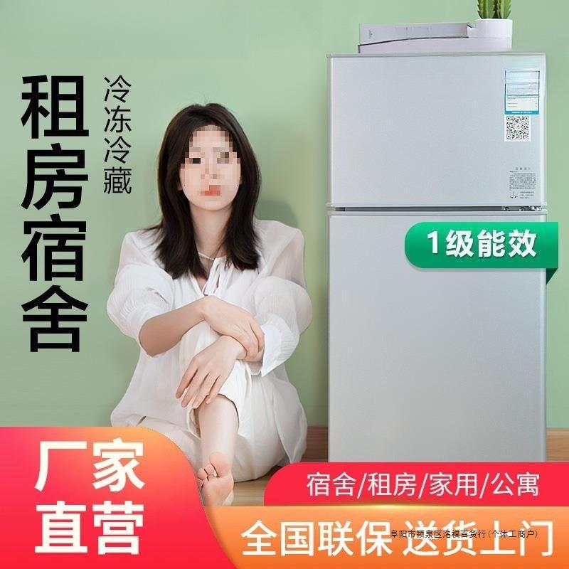 家用小冰箱一个起批冰箱迷你小型冷冻冷藏双开门家用宿舍出租房用