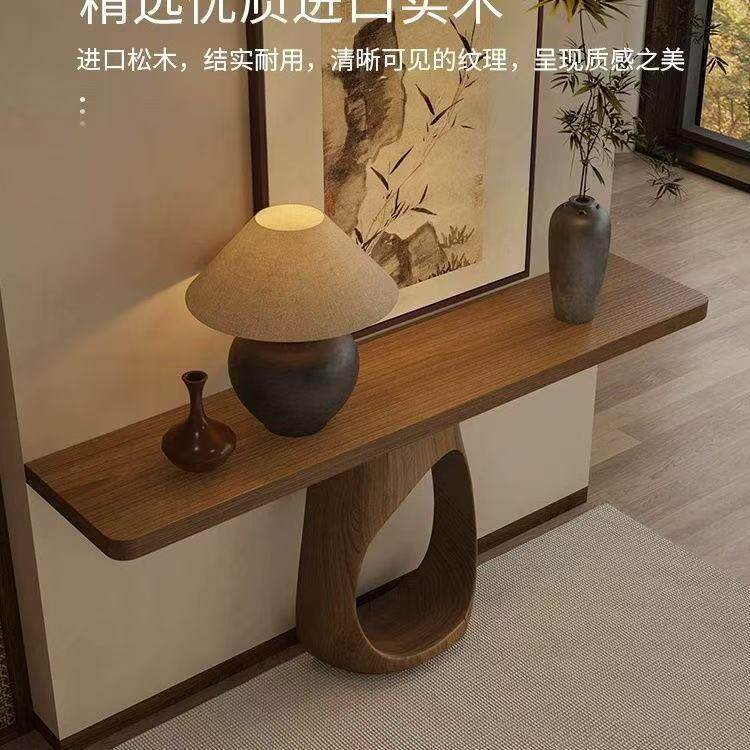 新中式玄关桌家用装饰靠墙条案入户正对门走廊玄关台客厅置物案台
