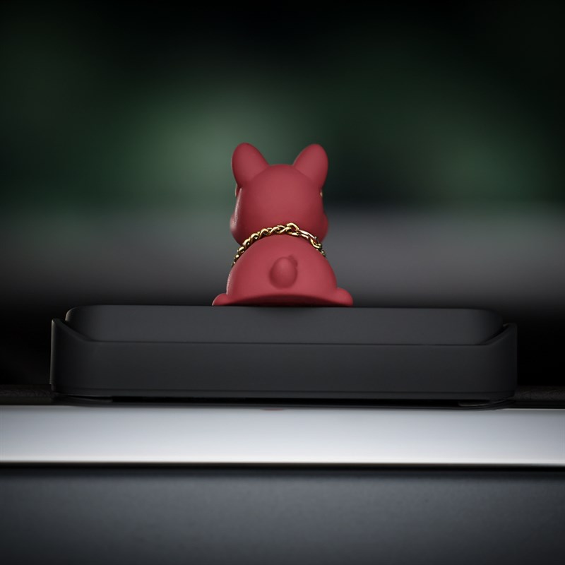 新款超酷斗牛犬汽车临时停车电话号码牌车内中控台车载个性装饰品