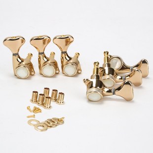 金属卷弦钮民谣吉他防锈琴钮旋钮吉它配件 吉他弦钮上弦器全封闭式