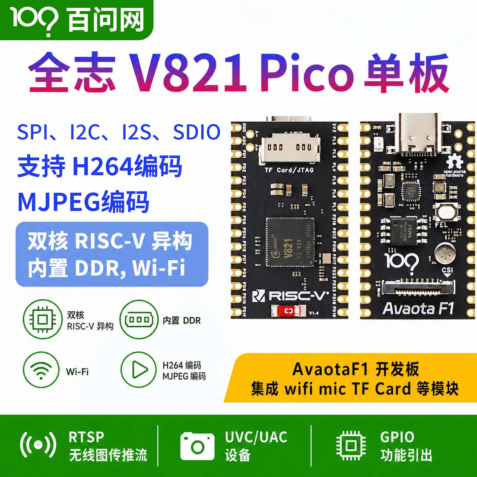 韦东山全志V821Pico单板Avaota最小系统核心开发板MIPI彩色摄像头图片