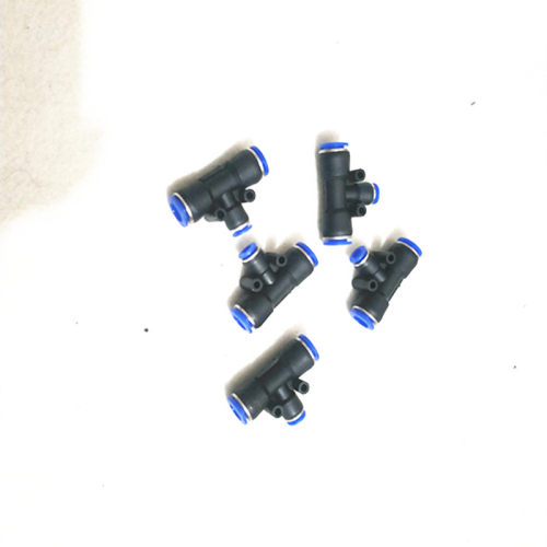 PEG气管接头三叉T型pu气管快速接头6 8 10mm气动塑料三通快插变径