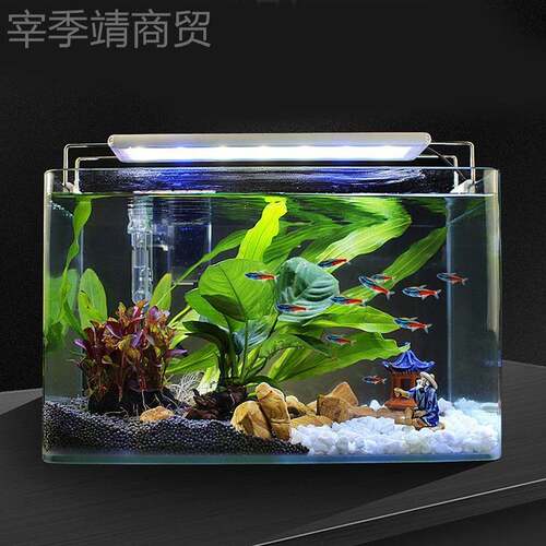 璃鱼玻缸客态厅小TGX型家用金鱼水族箱造景裸生长方形乌龟缸