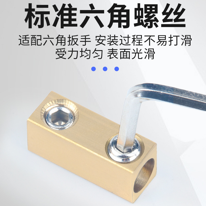 免压接铜连接管 电线快速对接器 1 2 螺丝压接接线端子