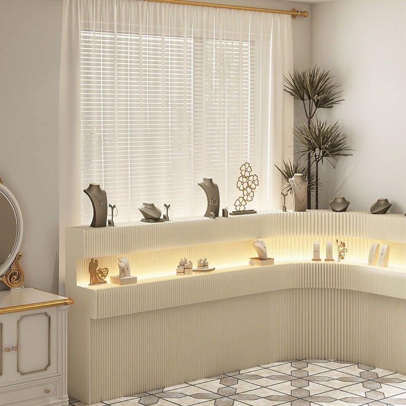 多功能长条展台商场展览会商品陈列展示架调节折叠展台