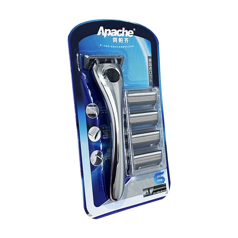 层手动剃须刀阿帕齐刮胡刀剃胡子胡须刀六层刀片刀头男,家庭/个人清洁工具,剃须刀,淘宝优惠券,粉丝福利购,淘宝优惠卷