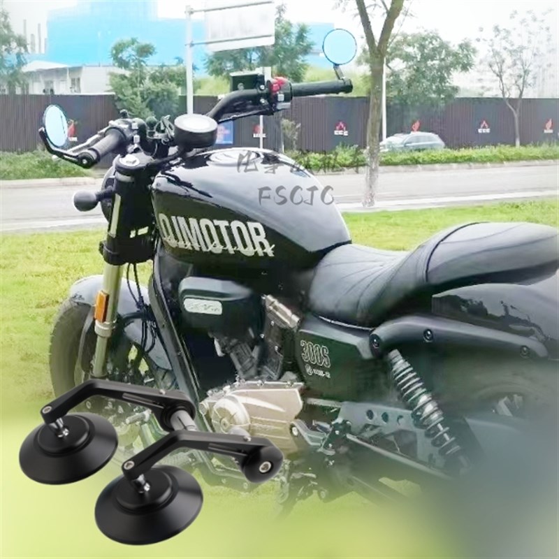 适用于义骑V8 GT0 龙嘉0V途改装后视镜摩瑞小太子车手把镜