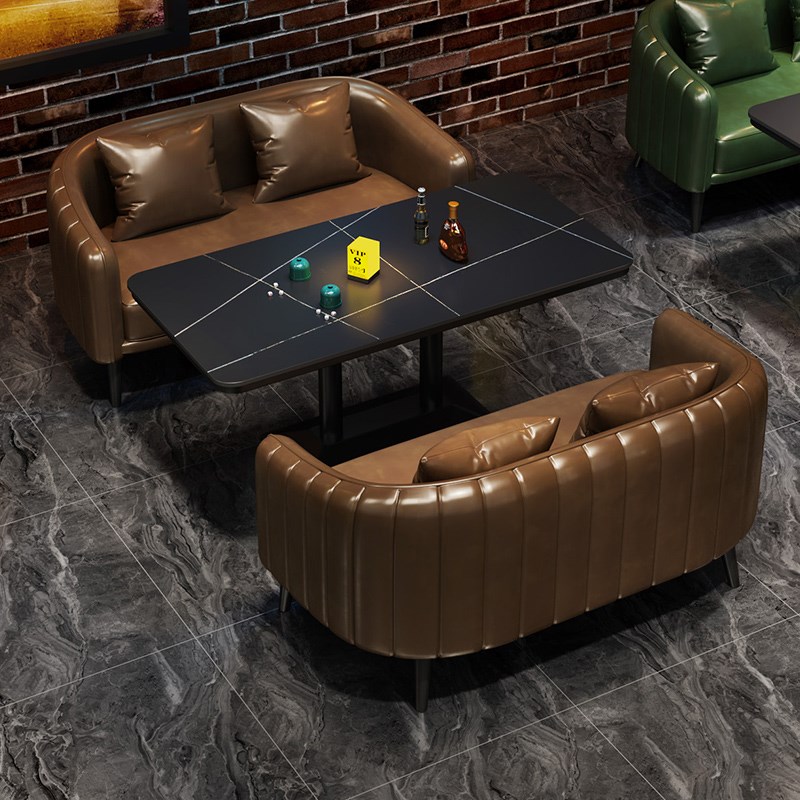 工业风酒吧清吧卡座沙发音乐餐吧西餐厅烧烤店咖啡厅商用桌椅