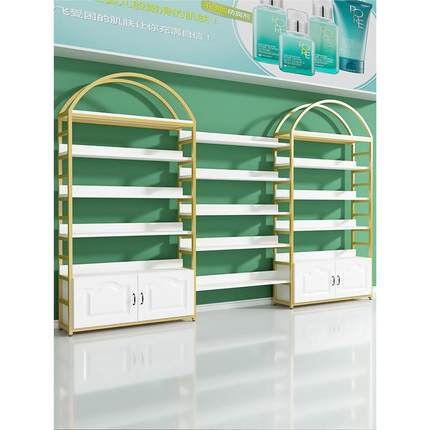化妆品展示柜美容院护肤饰品产品展柜陈列柜美甲展示架货架置物架