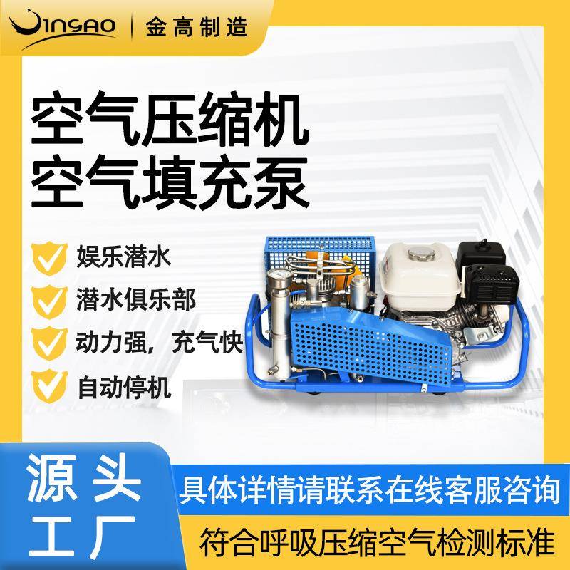 活塞式潜水呼吸空压机低噪充气泵30MPA阀门压缩机空气填充泵