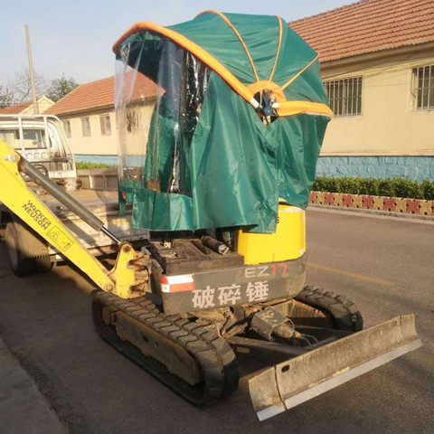 定做各种挖掘机钩机车篷电动三轮车篷遮阳避雨折叠车棚脚踏车鹏