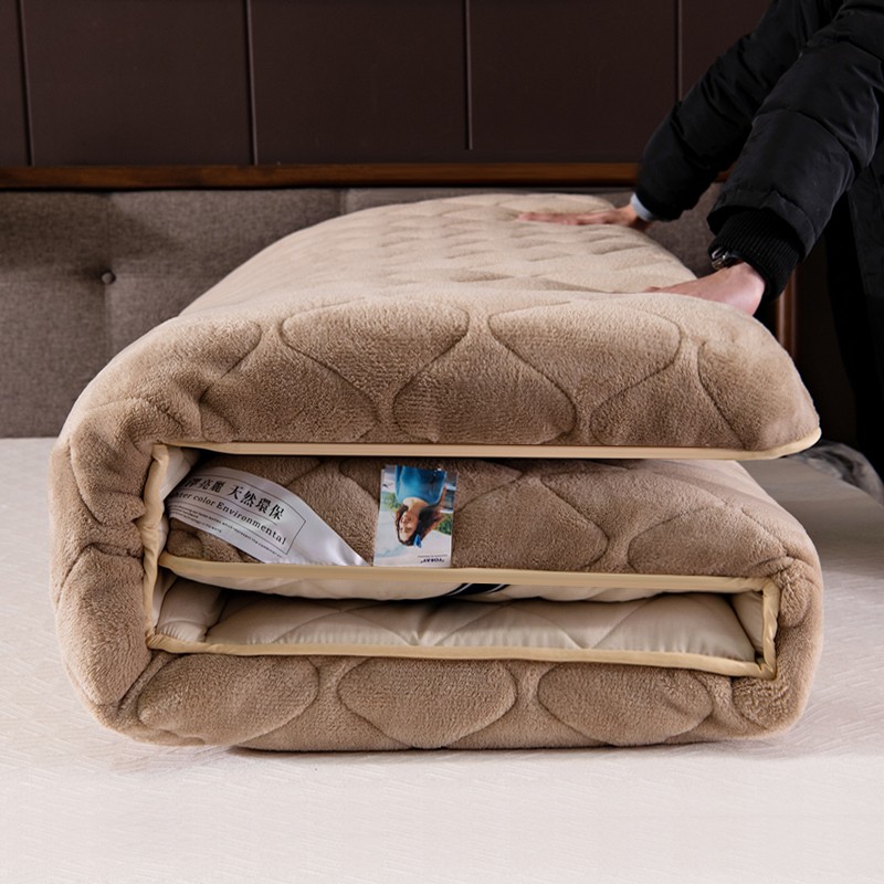 加厚榻榻米床垫1米5双人1.8米法兰绒软垫家用1.2米宿舍单人可折叠