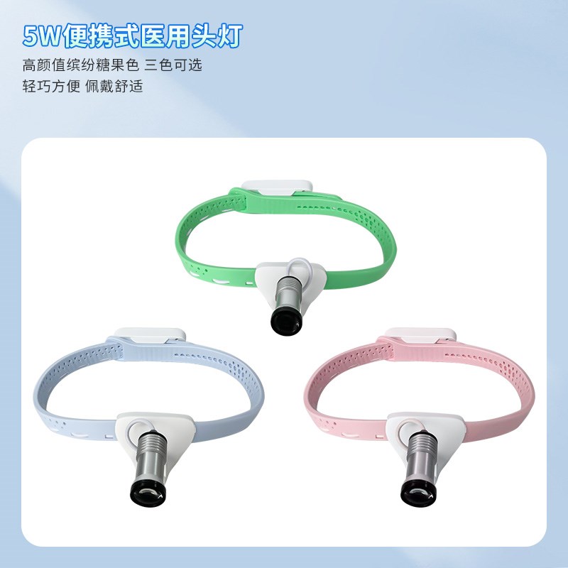牙科头灯口腔头灯牙医耳鼻喉骨科手术头灯高聚光可调节便捷式头灯