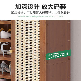 鞋柜带门收纳鞋架子家用门口室内大容量多层简易轻奢透气防尘网红