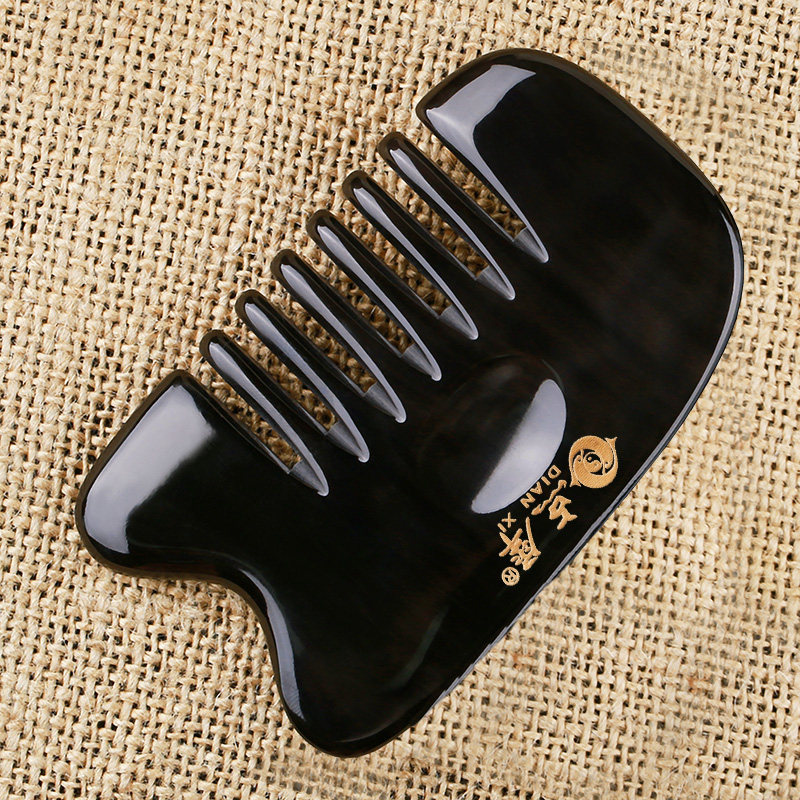 点犀天然水牛角加厚精品刮痧板按摩三件套礼盒装送女朋友老婆居家