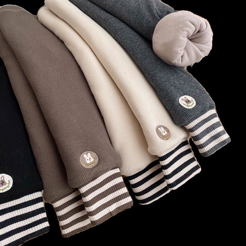 宝宝加厚打底裤儿童秋冬季一条过冬男童外穿棉裤冬装保暖加绒裤子