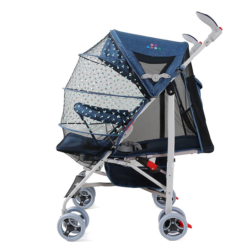 婴儿推车可坐可躺轻便可折叠宝宝推车夏季蚊帐伞车婴儿车遛娃神器