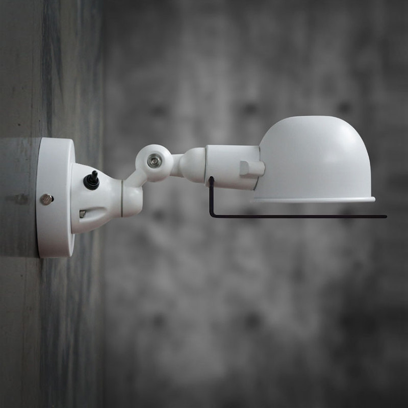 北欧设计师创意个性床头壁灯带开关铁艺复古loft小美式工业风壁灯