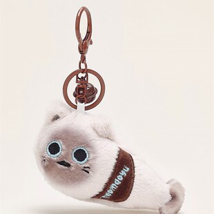 宇一[一猫鱼]小众毛绒围巾小猫书包吊坠娃娃车钥匙扣吊坠