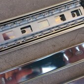 加长三节抽屉轨道 导轨 滑轨 抽屉三节轨 15cm到1米 可拆式 抽屉轨