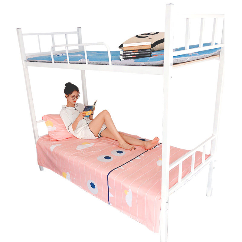 纯棉床单三件套 学生宿舍 单人床女生寝室上下铺少女全棉被单被套