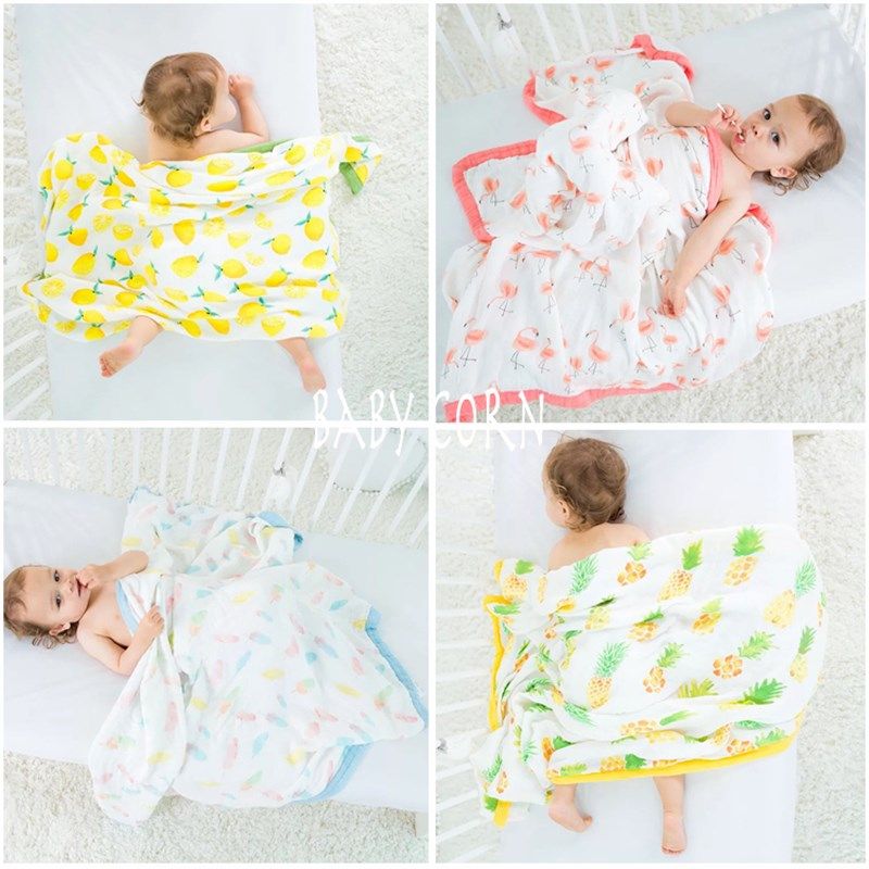 玉米ma包邮超柔软四层竹纤维纱布浴巾新生儿包巾抱被婴儿盖被,婴童用品,浴巾,淘宝优惠券,粉丝福利购,淘宝优惠卷