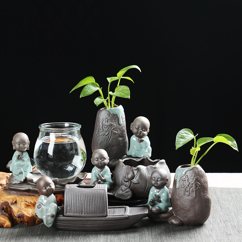 创意绿萝水培植物玻璃透明花瓶插花容器花盆桌面装饰瓷工艺品摆件,鲜花速递/花卉仿真/绿植园艺,花盆,淘宝优惠券,粉丝福利购,淘宝优惠卷