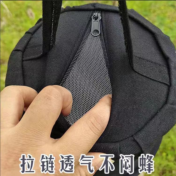 拉链款布制收蜂笼装蜜蜂收拢袋野外引蜂招蜂收蜂笼分蜂器养蜂工具