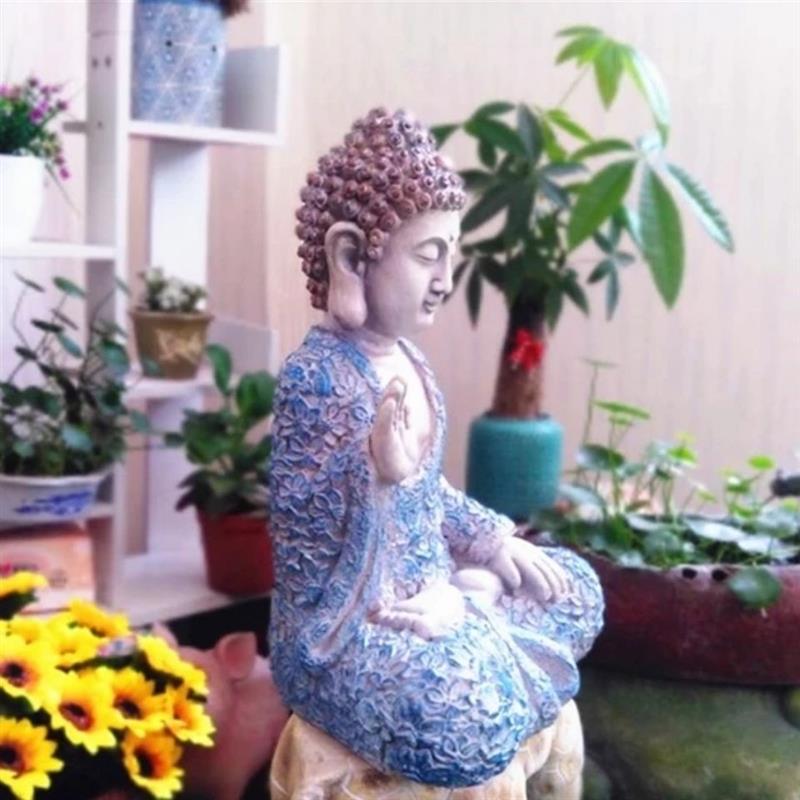 中式禅意如来坐佛像创意摆