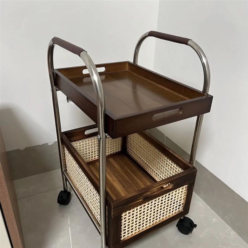 不锈钢2层小推车DIY小红书