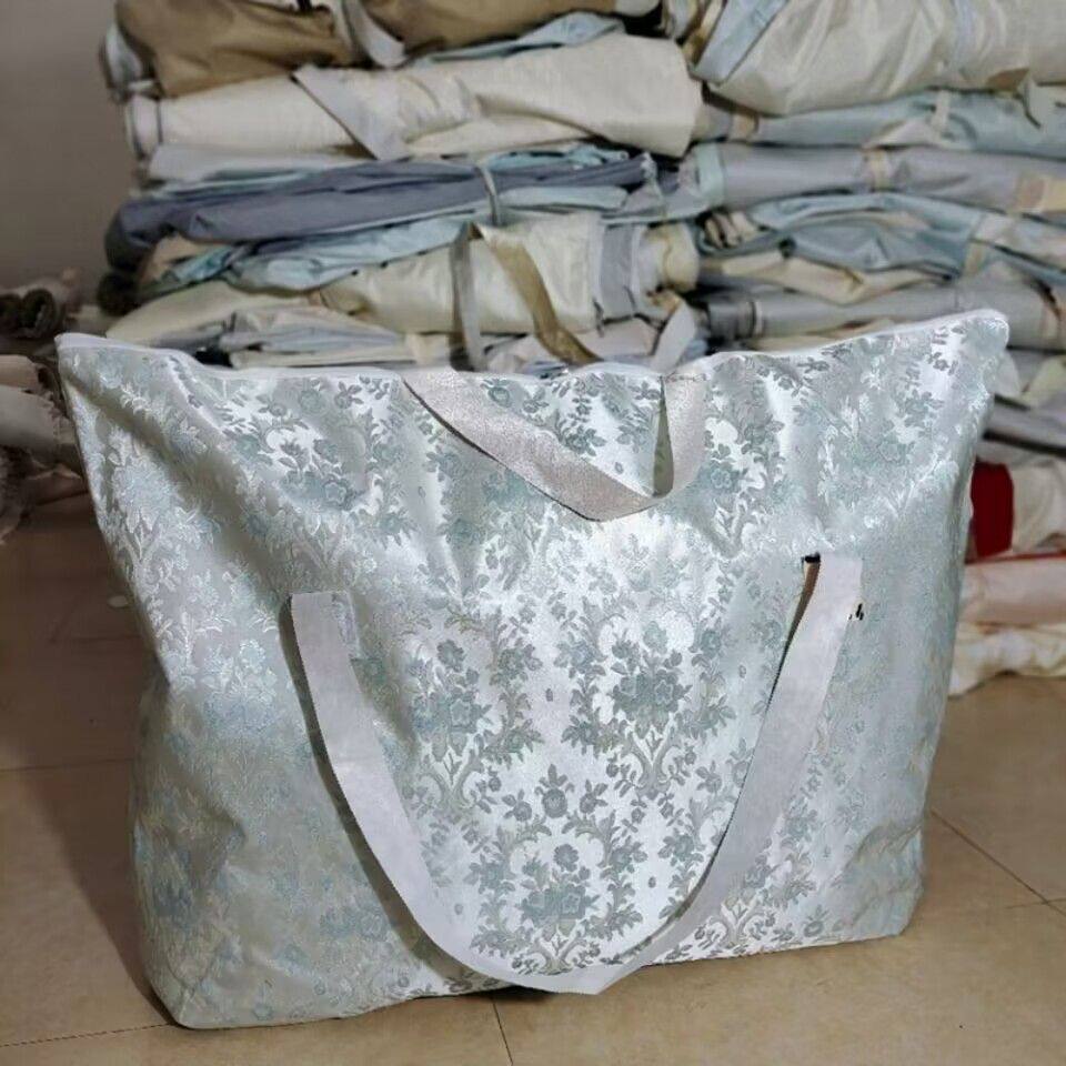 窗帘布收纳袋学生开学搬家装被子衣服的行李包袋子特大号加厚耐用