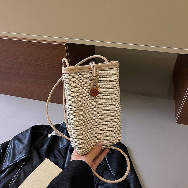 小众迷你小包2024新款手机夏季时尚百搭斜挎包单肩流行编织单肩包