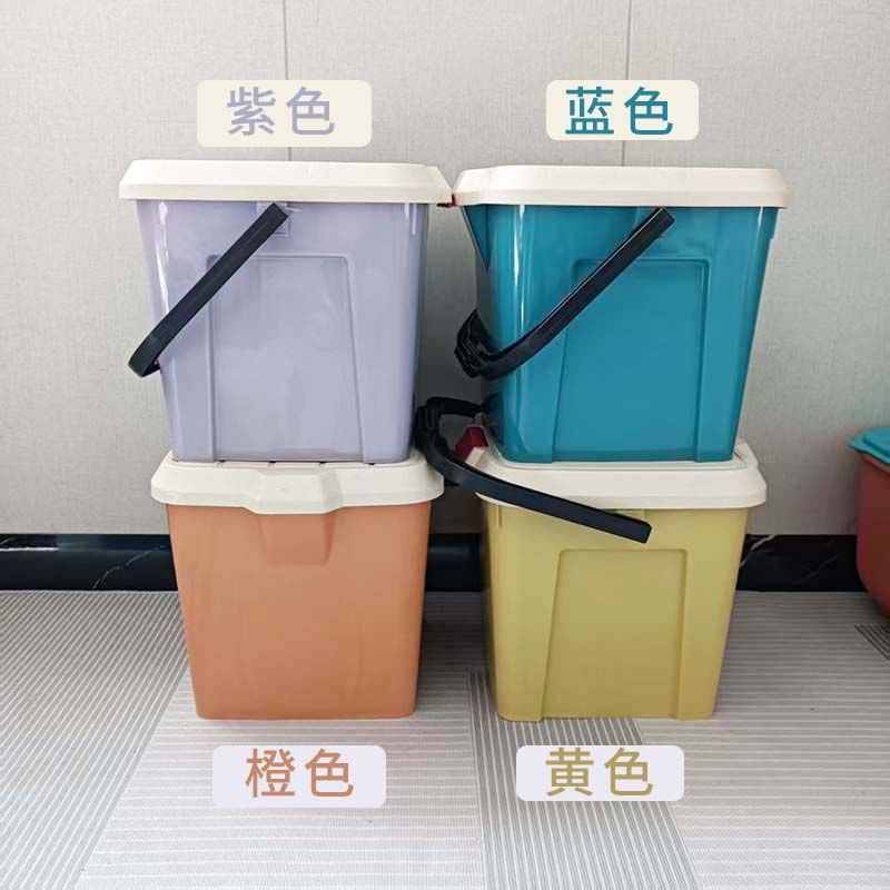 加厚塑料车载收纳桶钓鱼桶手提洗澡桶便携可坐人方形多用带盖水桶