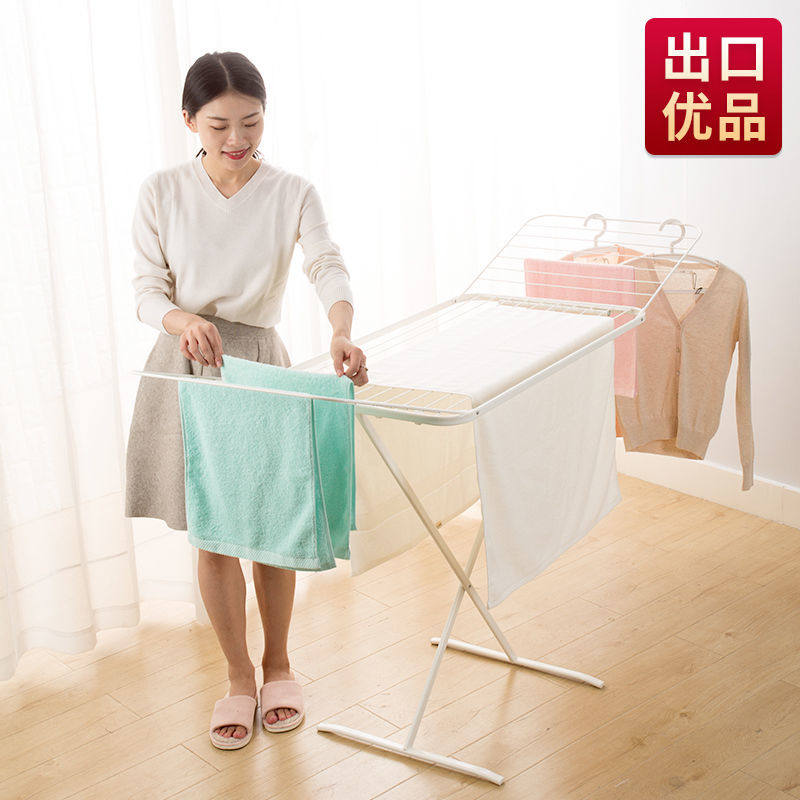 平铺晾衣架毛衣晾晒神器衣杆落地折叠室内衣架家用烘干穆利格晒架