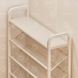 新款碳钢家用鞋架门厅宿舍多层落地鞋柜加高鞋子收纳神器防尘超窄