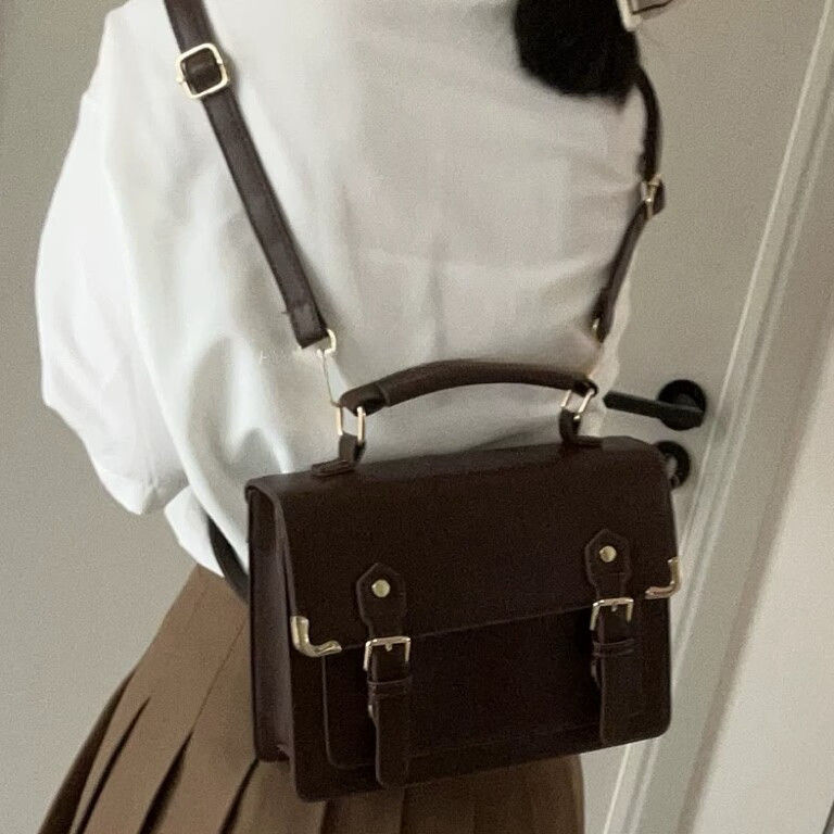 学院风jk制服包包女2025新款春夏单肩手提包日系复古学生双肩包