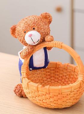 创意小熊钥匙收纳摆件进门