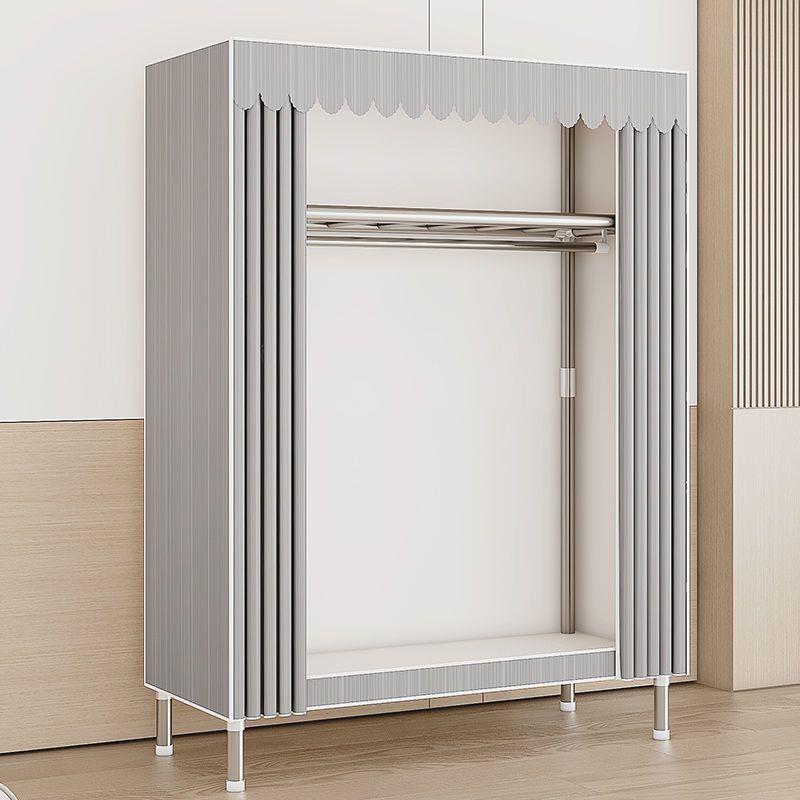 简易衣柜家用卧室布衣柜钢