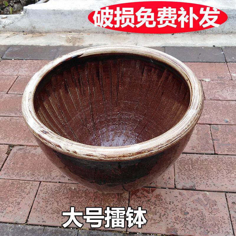 超大号擂钵中草药研磨器陶