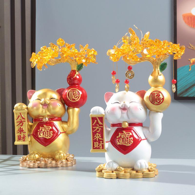招财猫摆件八方来财客厅酒