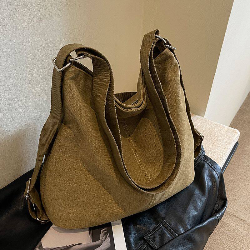 三用双肩包三合一通勤包2025新款单肩高档帆布包加厚结实斜挎包
