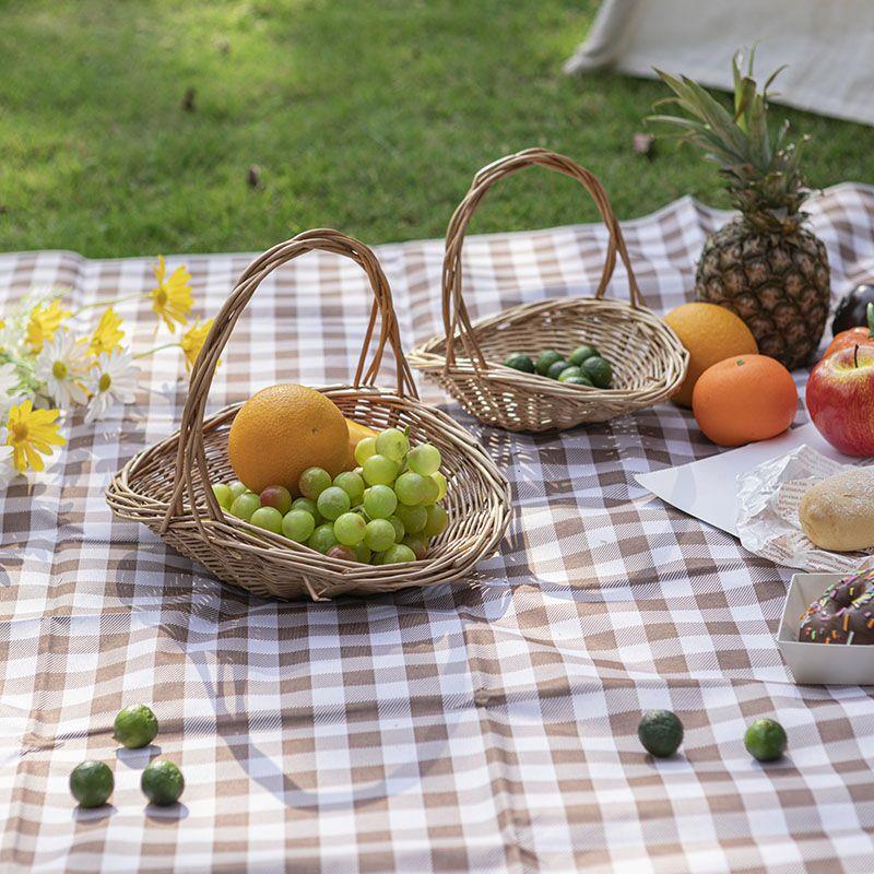花篮草编藤编柳编手工编织