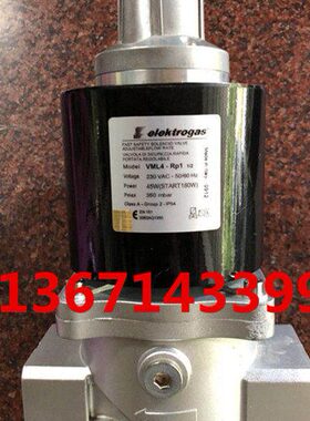 VML4-Rp1 1/2燃气慢开电磁阀 Elektrogas伊莱克斯DN40慢开电磁阀