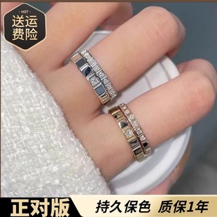 AVAB张凌赫同款小冰块戒指女小众设计钛钢情侣对戒轻奢高级感叠戴