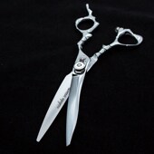 干湿两用多功能剪刀 平剪 高速微粒子钢 专业理发剪 西田美发剪刀